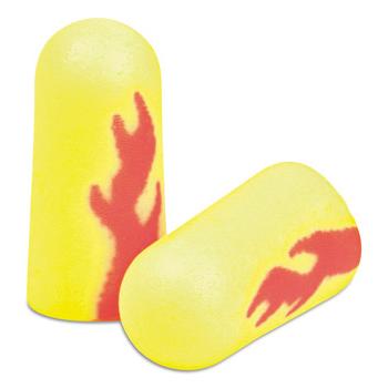 耳部保护| 3M 312-1252 EA Rsoft Blasts无绳泡沫耳塞-黄色霓虹灯/红色火焰(200个/盒)